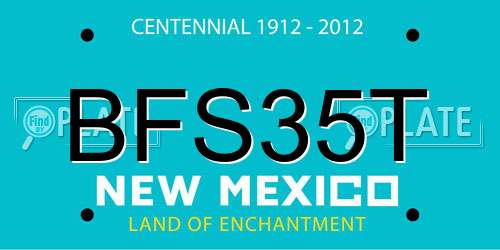 BFS35T New Mexico License Plate