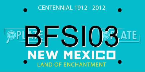 BFSI03 New Mexico License Plate