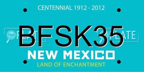 BFSK35 New Mexico License Plate