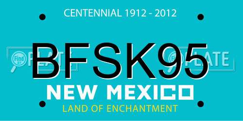 BFSK95 New Mexico License Plate