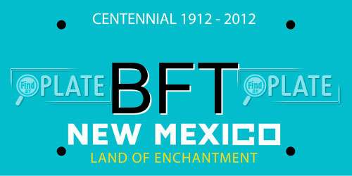 BFT New Mexico License Plate