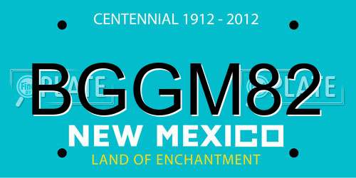 BGGM82 New Mexico License Plate
