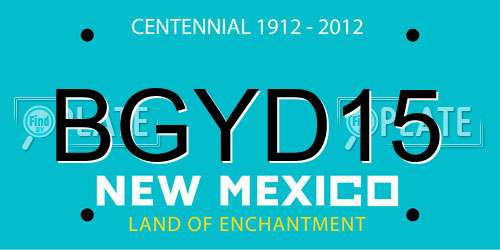BGYD15 New Mexico License Plate