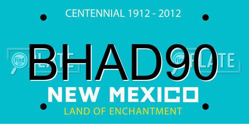 BHAD90 New Mexico License Plate