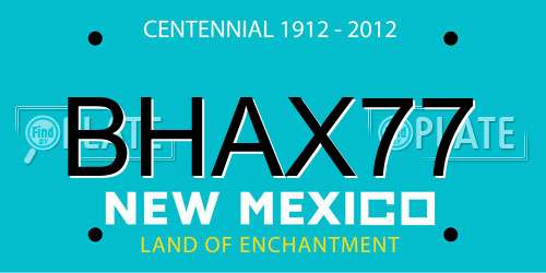 BHAX77 New Mexico License Plate