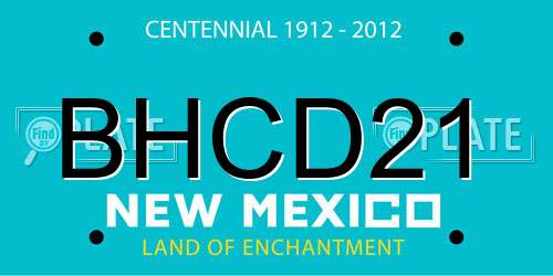 BHCD21 New Mexico License Plate