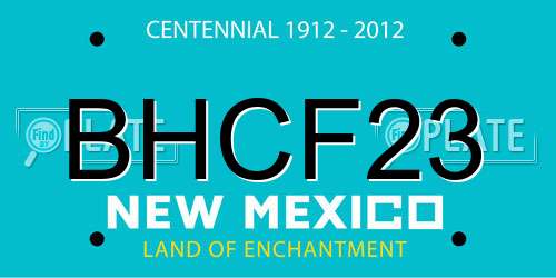 BHCF23 New Mexico License Plate