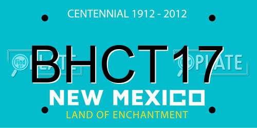 BHCT17 New Mexico License Plate