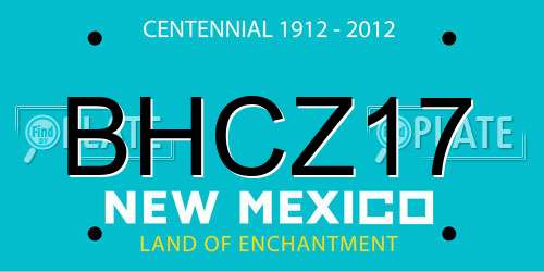 BHCZ17 New Mexico License Plate
