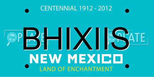 BHIXIIS New Mexico License Plate