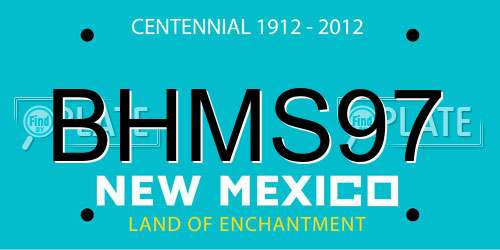 BHMS97 New Mexico License Plate