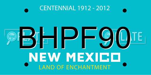 BHPF90 New Mexico License Plate