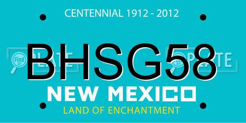 BHSG58 New Mexico License Plate