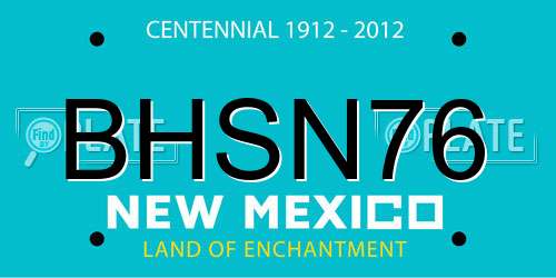 BHSN76 New Mexico License Plate