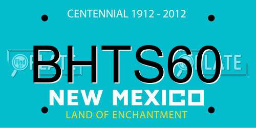 BHTS60 New Mexico License Plate