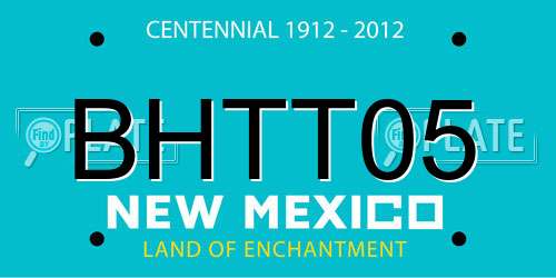 BHTT05 New Mexico License Plate