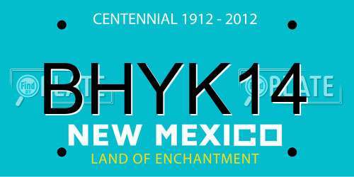 BHYK14 New Mexico License Plate