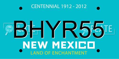 BHYR55 New Mexico License Plate