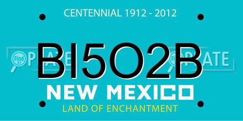 BI5O2B New Mexico License Plate
