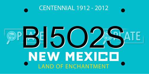 BI5O2S New Mexico License Plate