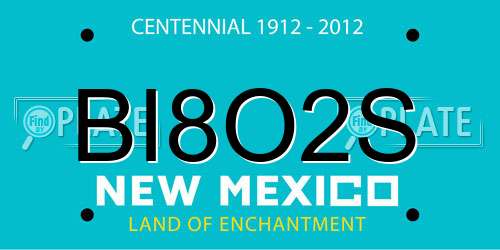 BI8O2S New Mexico License Plate