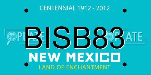 BISB83 New Mexico License Plate