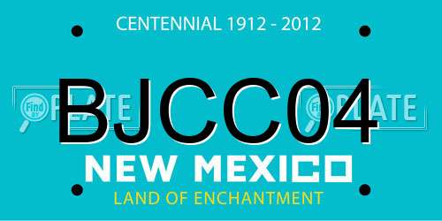 BJCC04 New Mexico License Plate