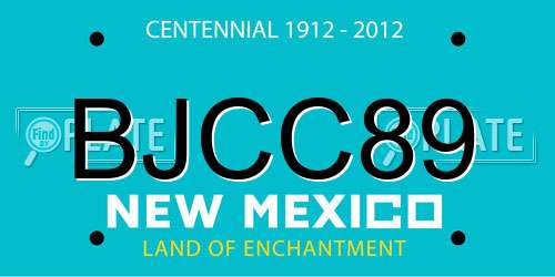BJCC89 New Mexico License Plate