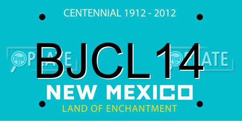 BJCL14 New Mexico License Plate