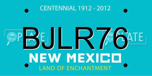 BJLR76 New Mexico License Plate