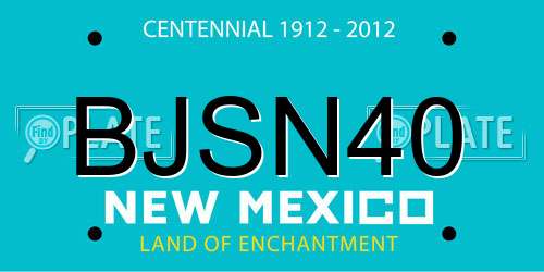 BJSN40 New Mexico License Plate