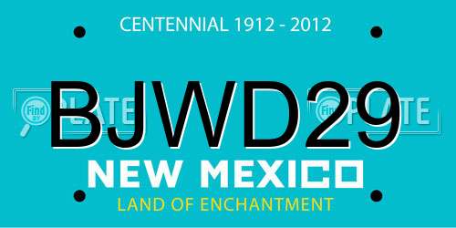 BJWD29 New Mexico License Plate
