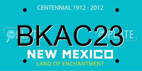 BKAC23 New Mexico License Plate