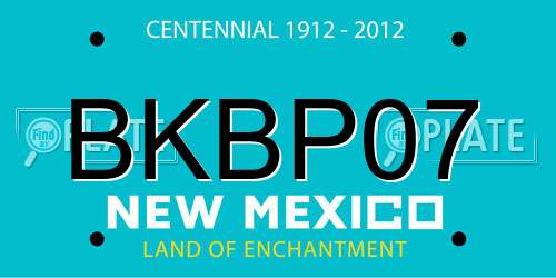 BKBP07 New Mexico License Plate