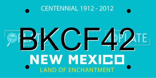 BKCF42 New Mexico License Plate