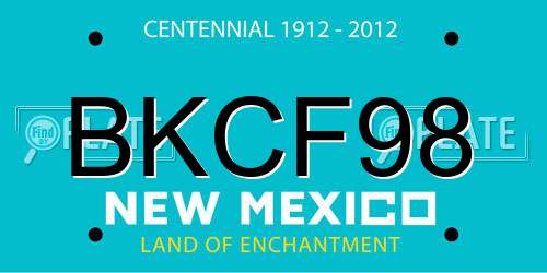 BKCF98 New Mexico License Plate