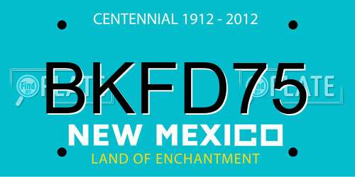 BKFD75 New Mexico License Plate