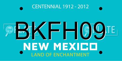 BKFH09 New Mexico License Plate