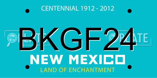 BKGF24 New Mexico License Plate