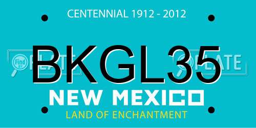 BKGL35 New Mexico License Plate