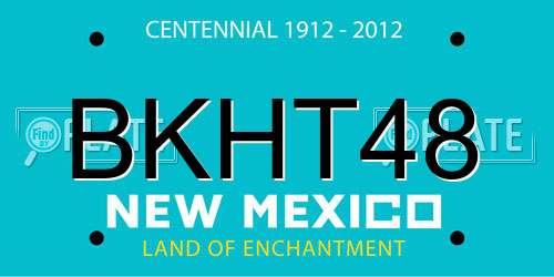 BKHT48 New Mexico License Plate