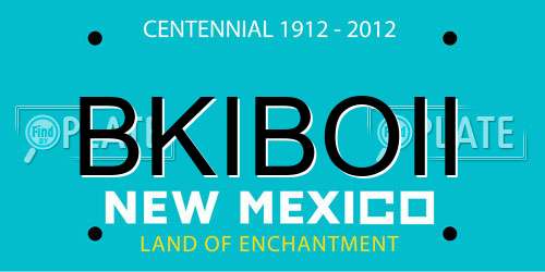 BKIBOII New Mexico License Plate