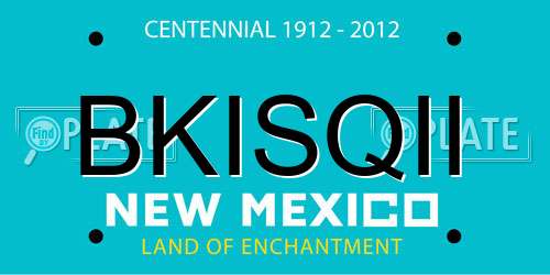 BKISQII New Mexico License Plate