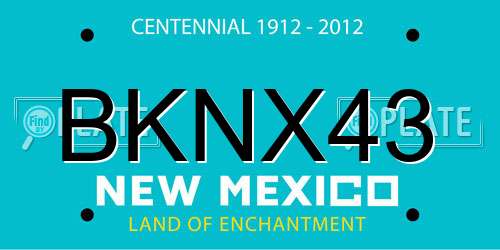 BKNX43 New Mexico License Plate