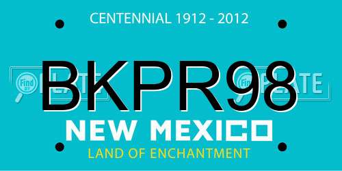 BKPR98 New Mexico License Plate
