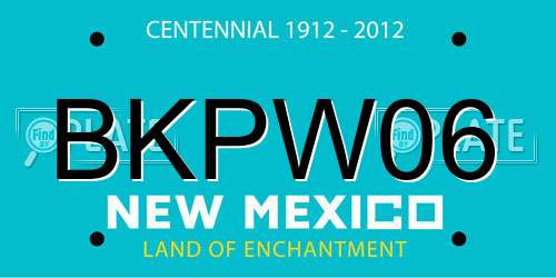 BKPW06 New Mexico License Plate