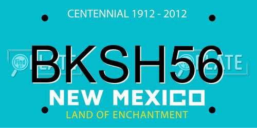 BKSH56 New Mexico License Plate