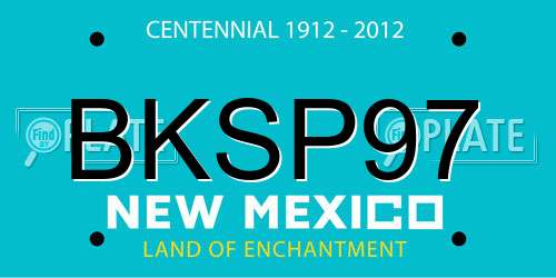 BKSP97 New Mexico License Plate