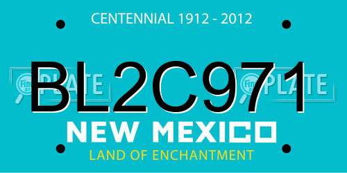 BL2C971 New Mexico License Plate