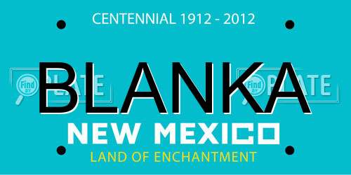 BLANKA New Mexico License Plate